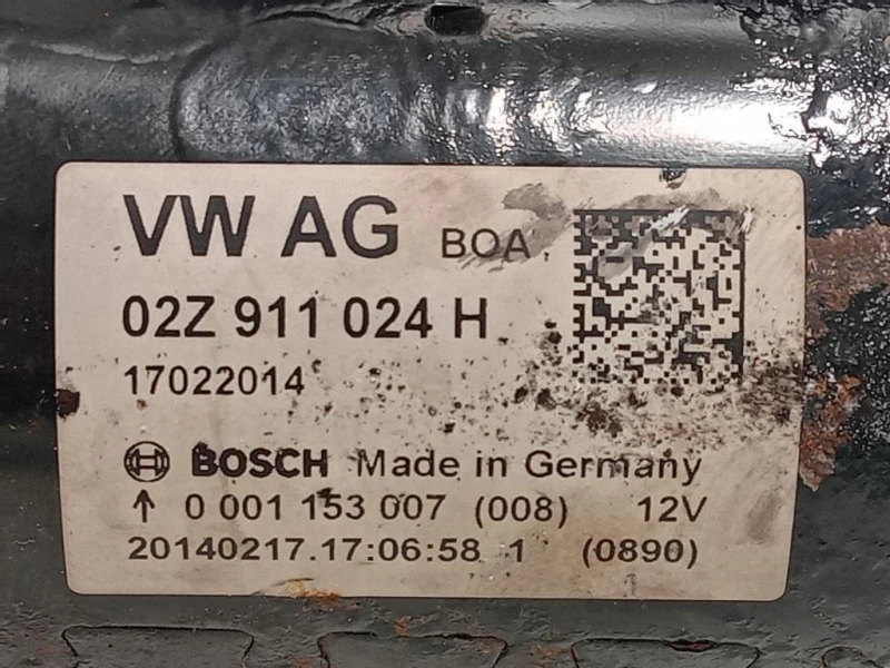 Motorino Avviamento 02Z 911 024 H Skoda Superb 3T5 SW 2009