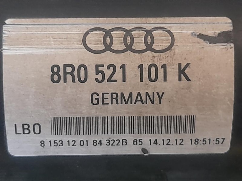 Albero Trasmissione 8R0521101K Audi Q5 8RB 2009