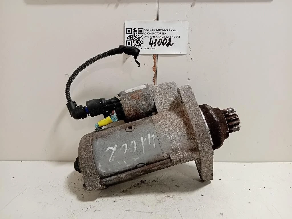 Motorino Avviamento 02Z911024K Volkswagen GOLF VI 2009