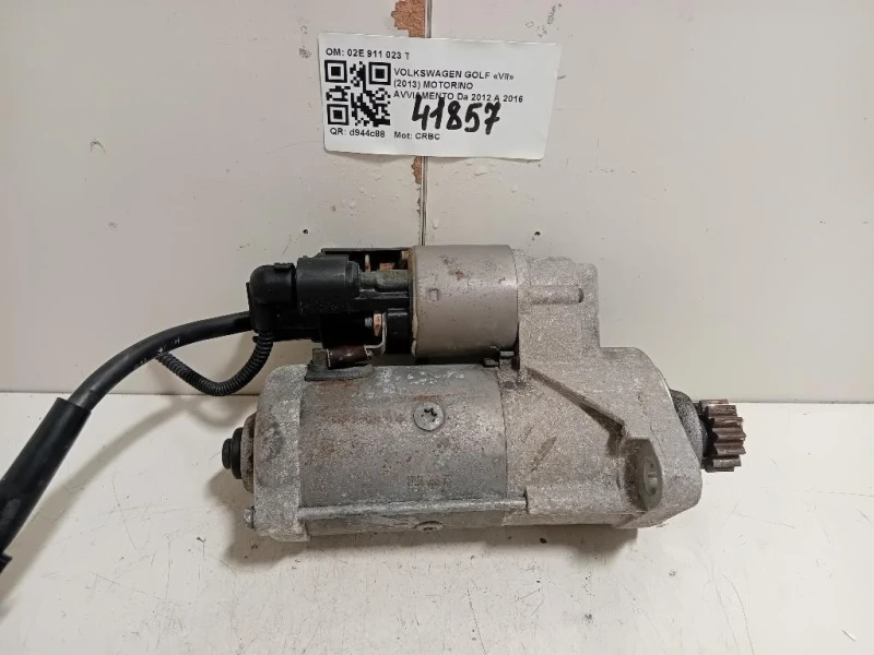 Motorino Avviamento 02E 911 023 T Volkswagen GOLF VII 2013