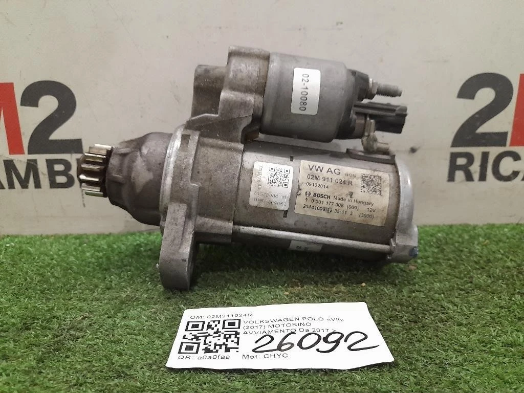 Motorino Avviamento 02M911024R Volkswagen POLO VII 2017