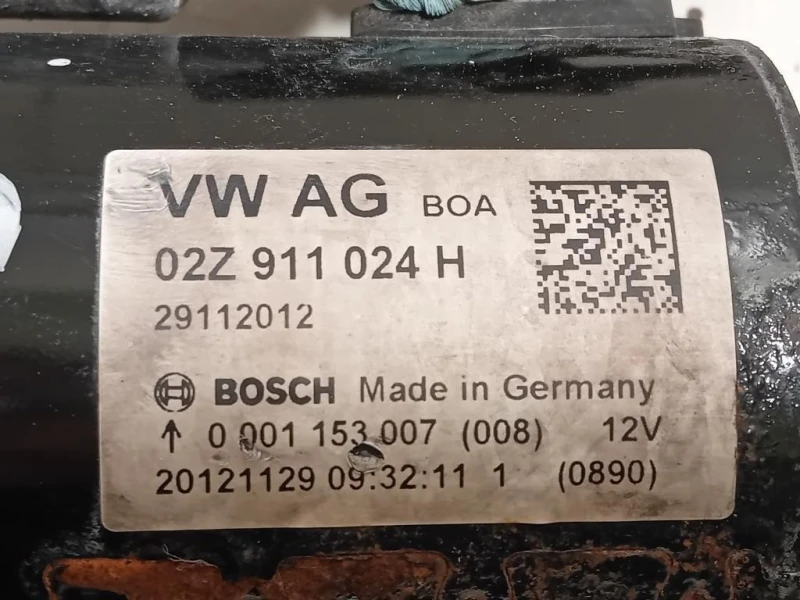 Motorino Avviamento 02Z 911 024 H Volkswagen Touran III 2010