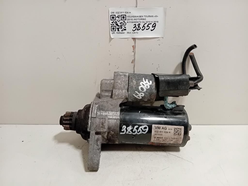 Motorino Avviamento 02Z 911 024 H Volkswagen Touran III 2010
