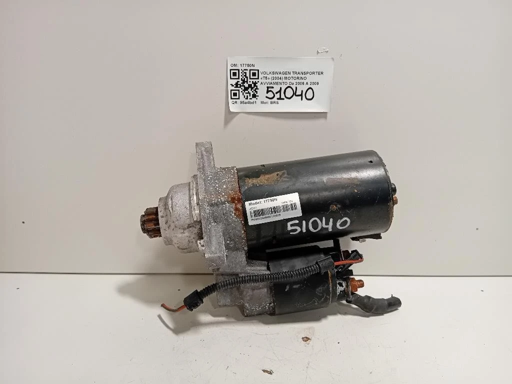 Motorino Avviamento 17750N Volkswagen Transporter T5 2004
