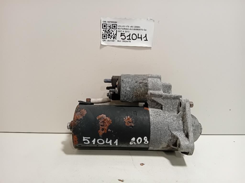 Motorino Avviamento 30782228 Volvo V70 III 2008