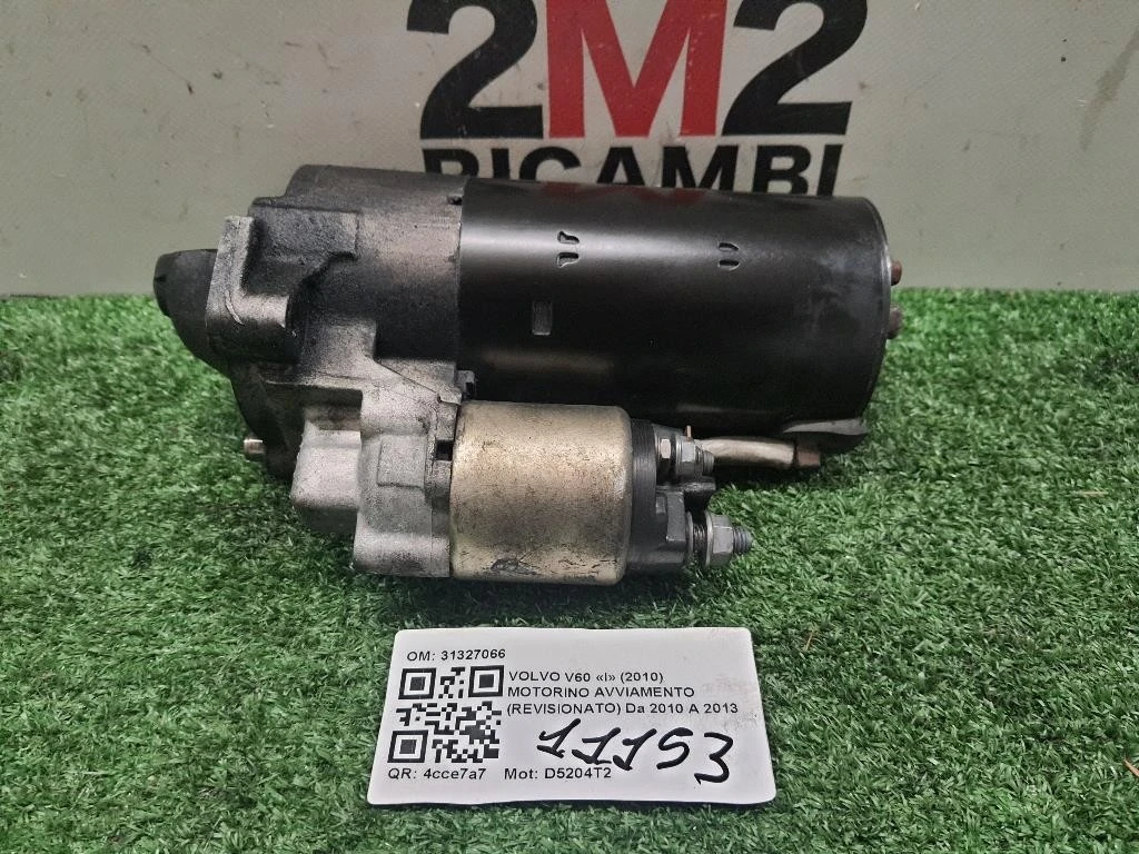 Motorino Avviamento Revisionato 31327066 Volvo V60 I 2010