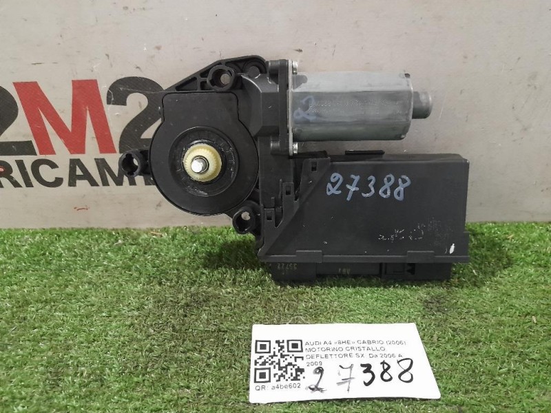 Motorino Cristallo Deflettore SX Audi A4 8HE Cabrio 2006