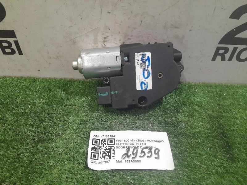 Motorino Elettrico Tetto Scorrevole 1710828A MOTORINO TETTO APRIBILE Fiat 500 II 2008