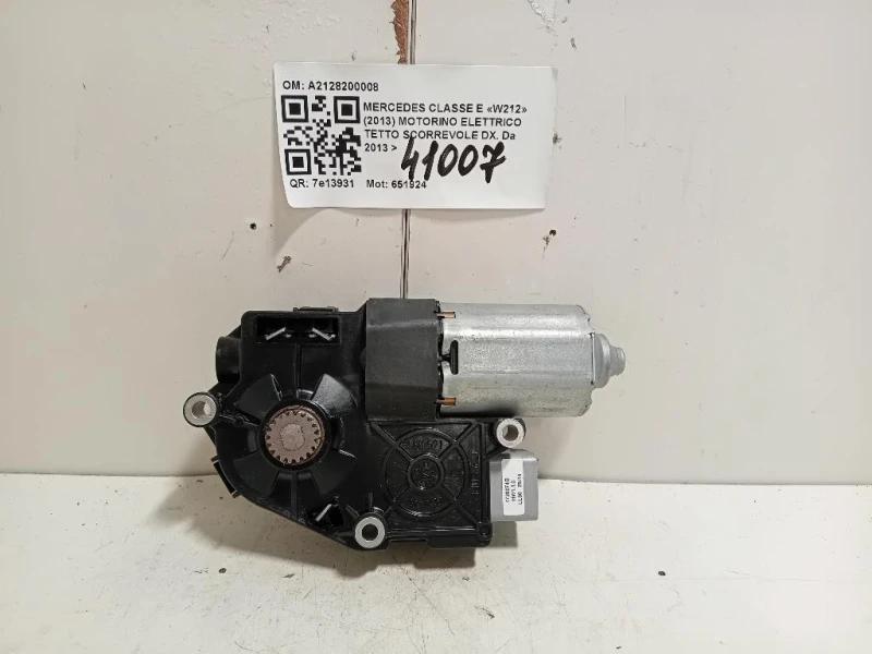 Motorino Elettrico Tetto Scorrevole DX A2128200008 Mercedes Classe E W212 2013