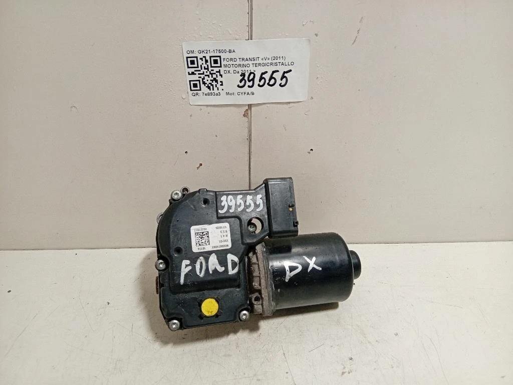 Motorino Tergicristallo GK21-17500-BA Ford Transit V 2011