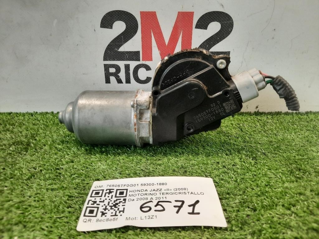 Motorino Tergicristallo 76505TF0G01 59300-1880 Honda JAZZ II 2008