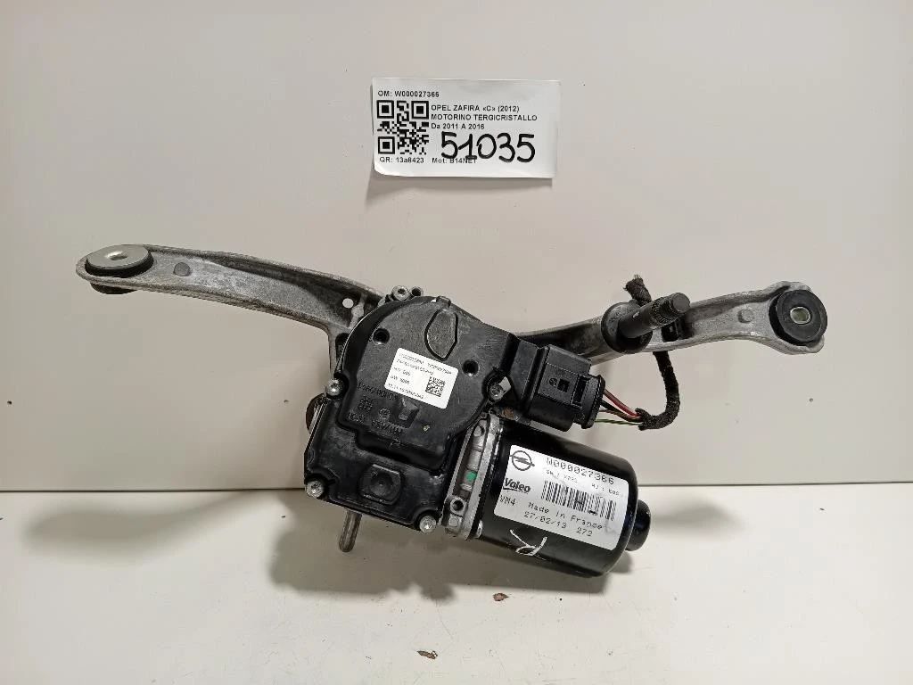 Motorino Tergicristallo DX W000027366 Opel Zafira C 2012