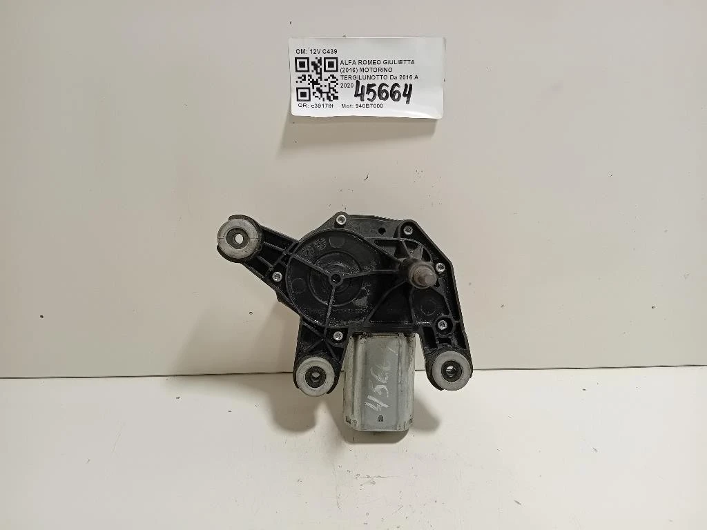 Motorino Tergilunotto 12V C439 Alfa Romeo Giulietta 2016