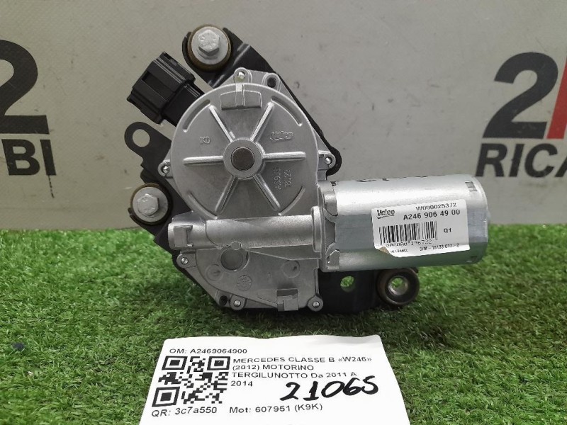 Motorino Tergilunotto A2469064900 Mercedes Classe B W246 2012