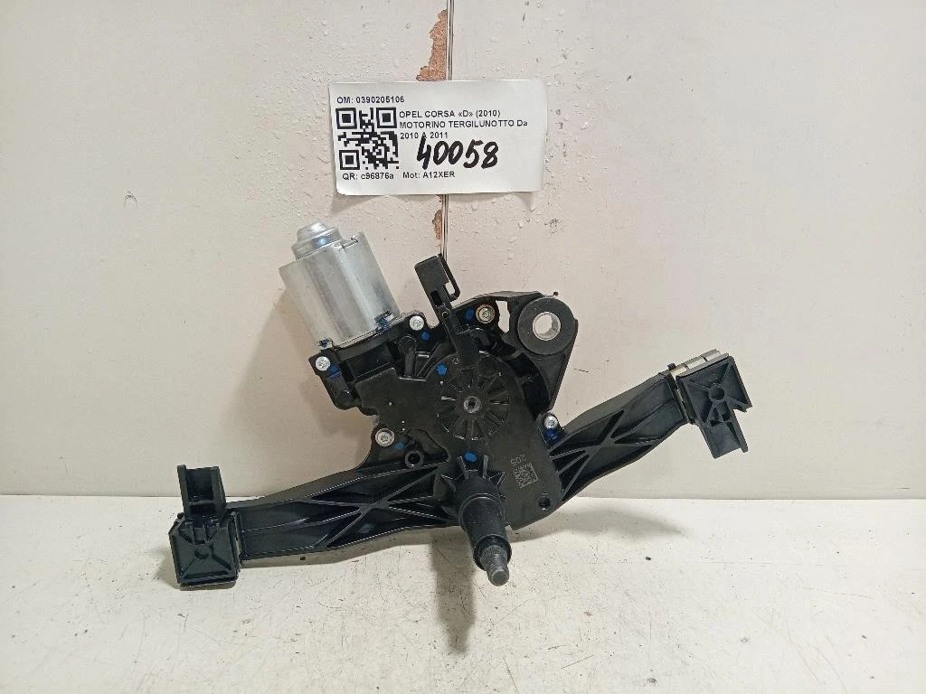 Motorino Tergilunotto 0390205106 Opel Corsa D 2010