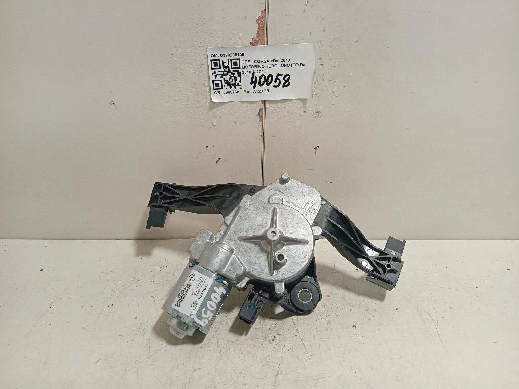Motorino Tergilunotto 0390205106 Opel Corsa D 2010