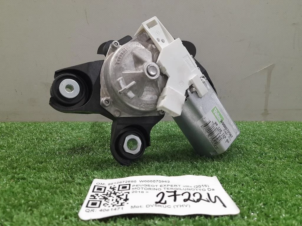 Motorino Tergilunotto 9812672880 W000070962 Peugeot Expert III 2016