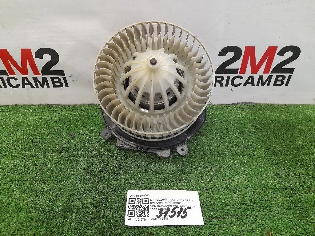 Motorino Ventilazione Abitacolo K6560003 Mercedes Classe E S211 SW 2003
