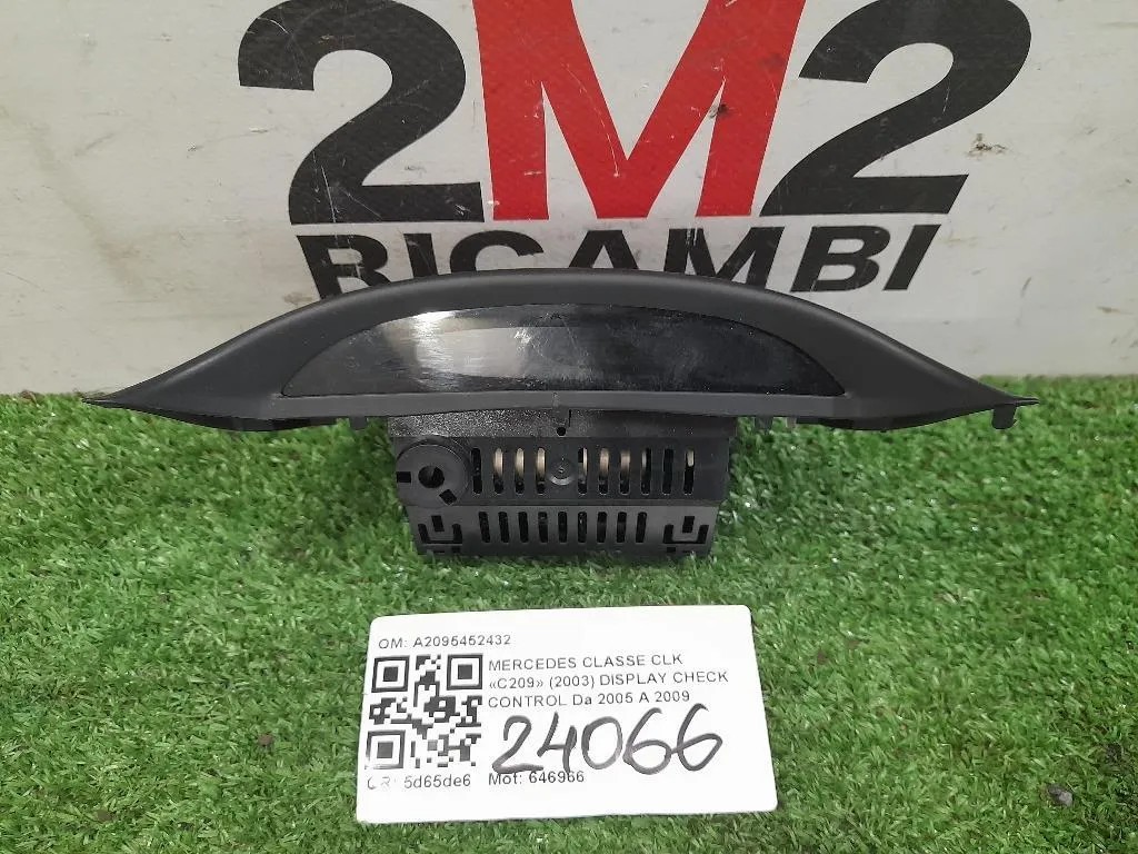 Display Check Control A2095452432 Mercedes Classe CLK C209 2003