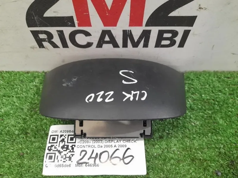 Display Check Control A2095452432 Mercedes Classe CLK C209 2003