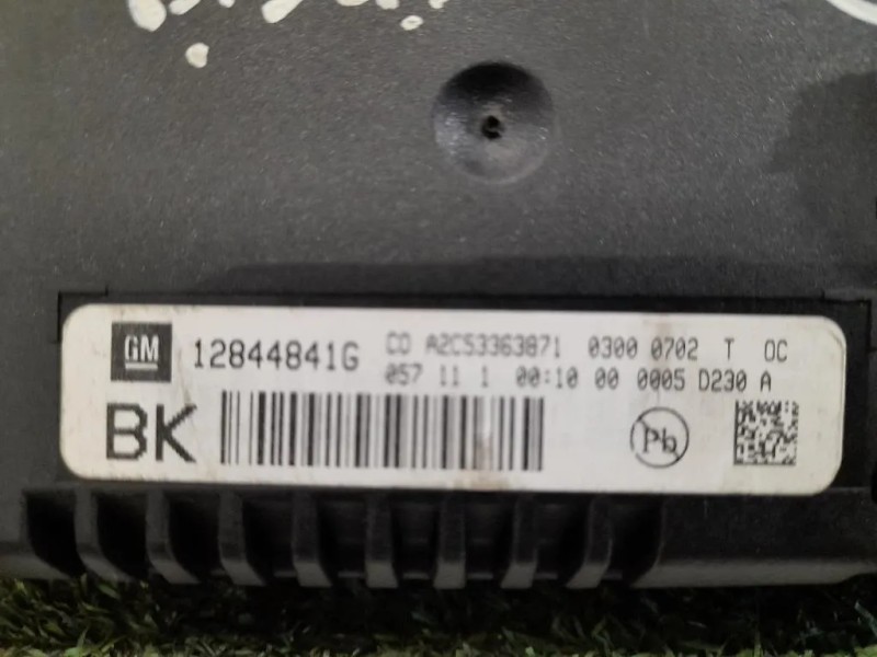 Display Check Control 12844841G Opel Insignia A 2009