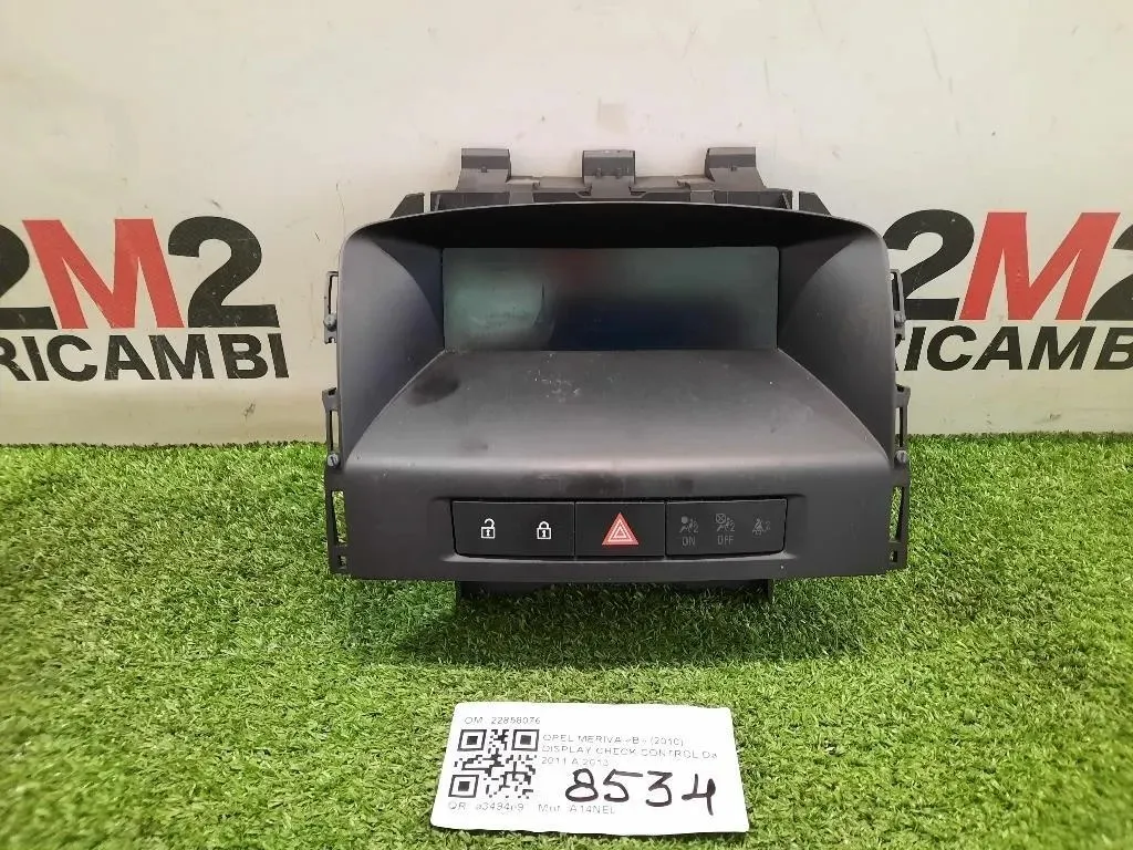 Display Check Control 22858076 Opel Meriva B 2010