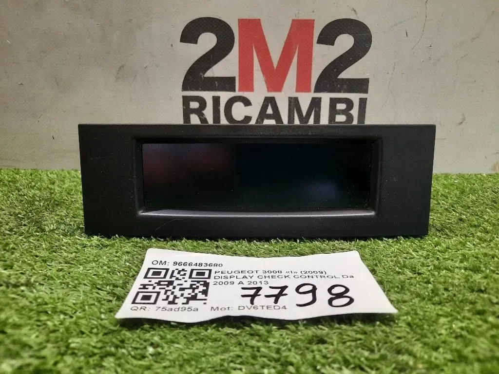 Display Check Control 9666483680 Peugeot 3008 I 2009