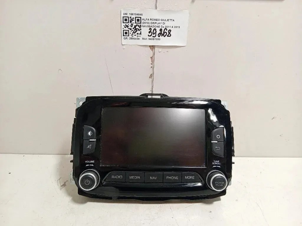 Display DI Navigazione 156104645 Alfa Romeo Giulietta 2010