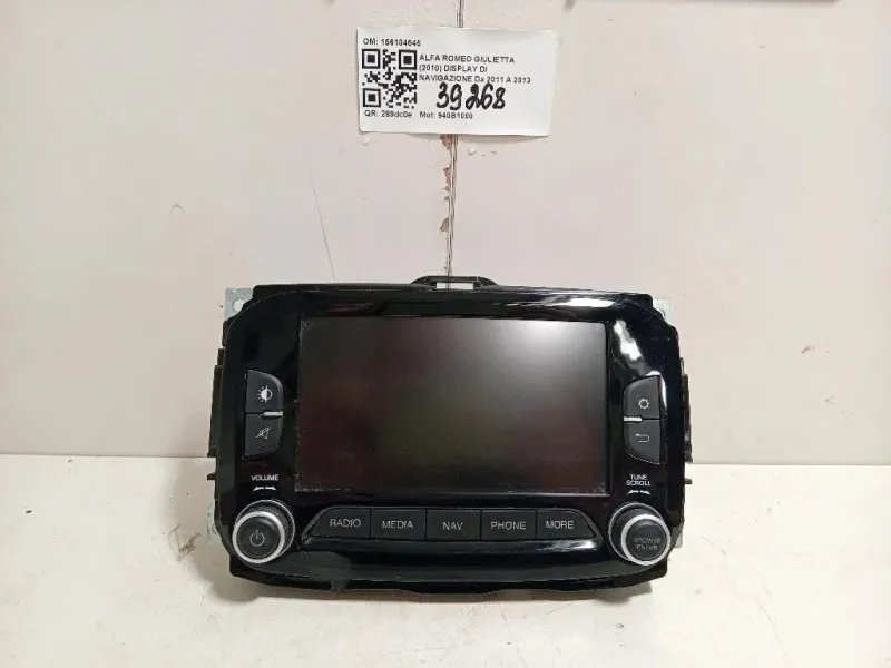 Display DI Navigazione 156104645 Alfa Romeo Giulietta 2010