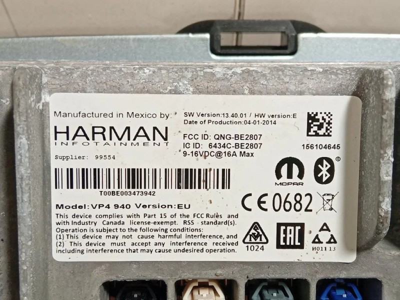 Display DI Navigazione 156104645 Alfa Romeo Giulietta 2010