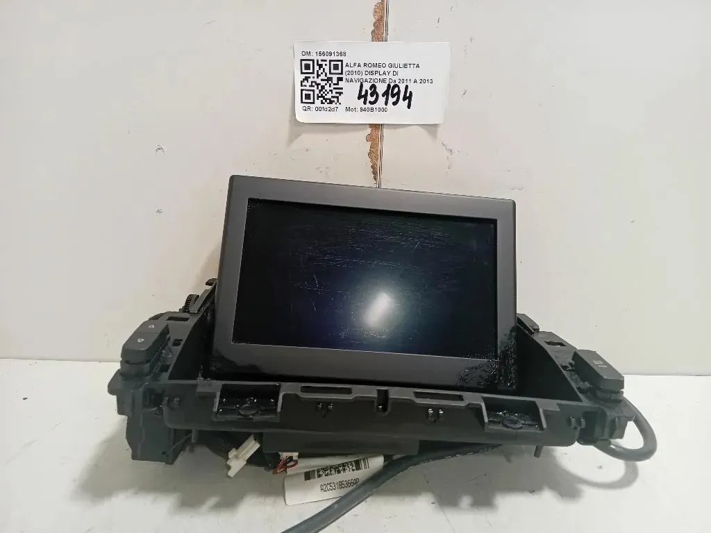 Display DI Navigazione 156091368 Alfa Romeo Giulietta 2010