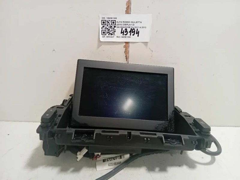 Display DI Navigazione 156091368 Alfa Romeo Giulietta 2010
