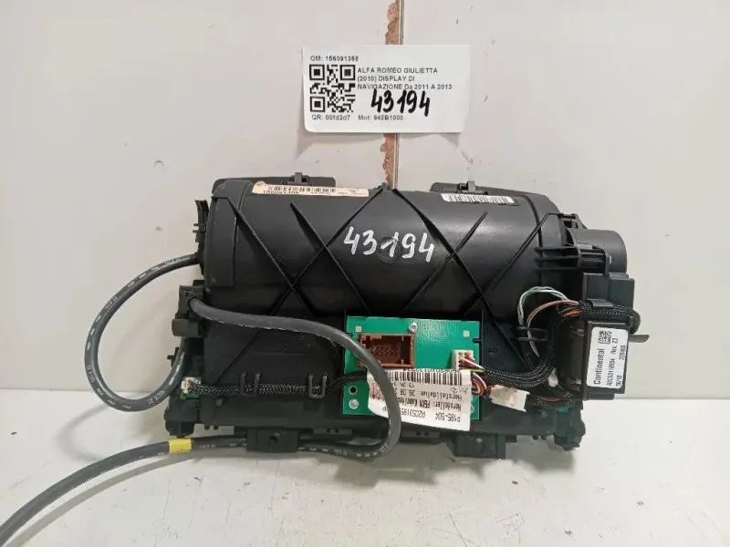 Display DI Navigazione 156091368 Alfa Romeo Giulietta 2010