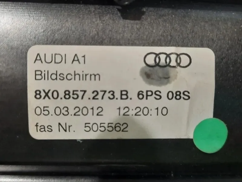 Display DI Navigazione 8X0857273B Audi A1 8XA Sportback 2012