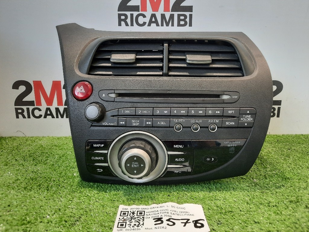 Navigatore Satellitare 39100-SMG-G514-M1 Honda Civic VIII 2006