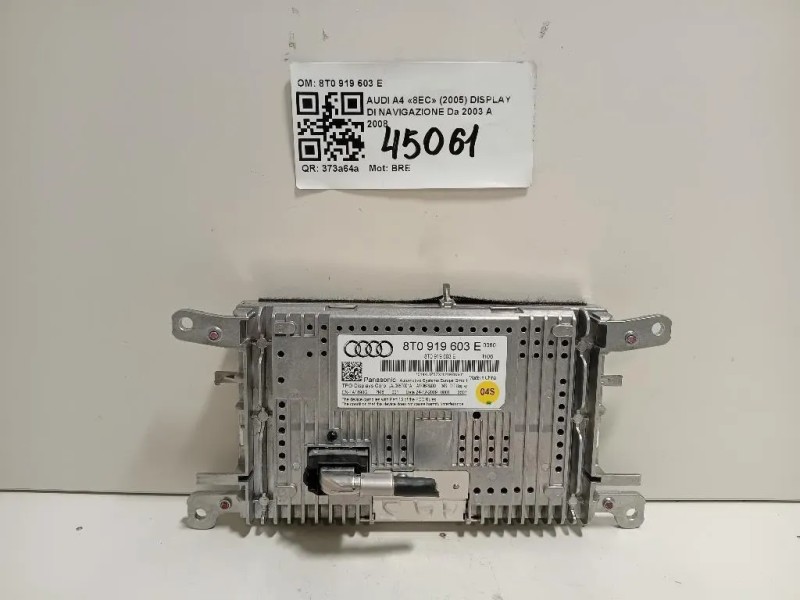 Display DI Navigazione 8T0 919 603 E Audi A4 8EC 2005
