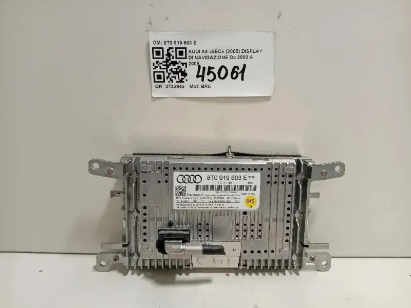 Display DI Navigazione 8T0 919 603 E Audi A4 8EC 2005