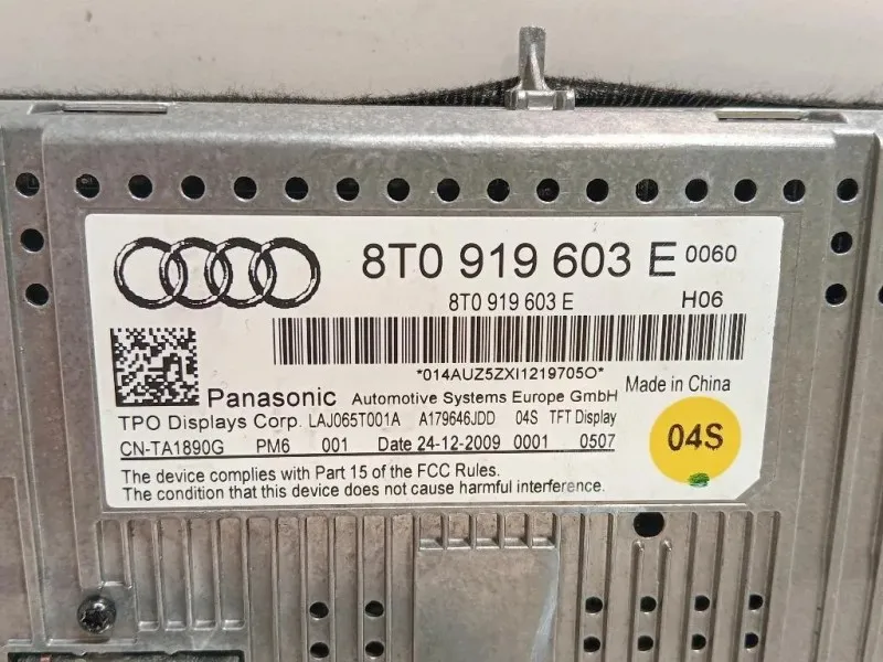 Display DI Navigazione 8T0 919 603 E Audi A4 8EC 2005