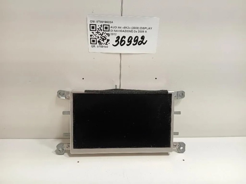 Display DI Navigazione 8T0919603A Audi A4 8K2 2008