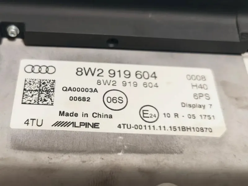 Display DI Navigazione 8W2919604 Audi A4 8W2 2015