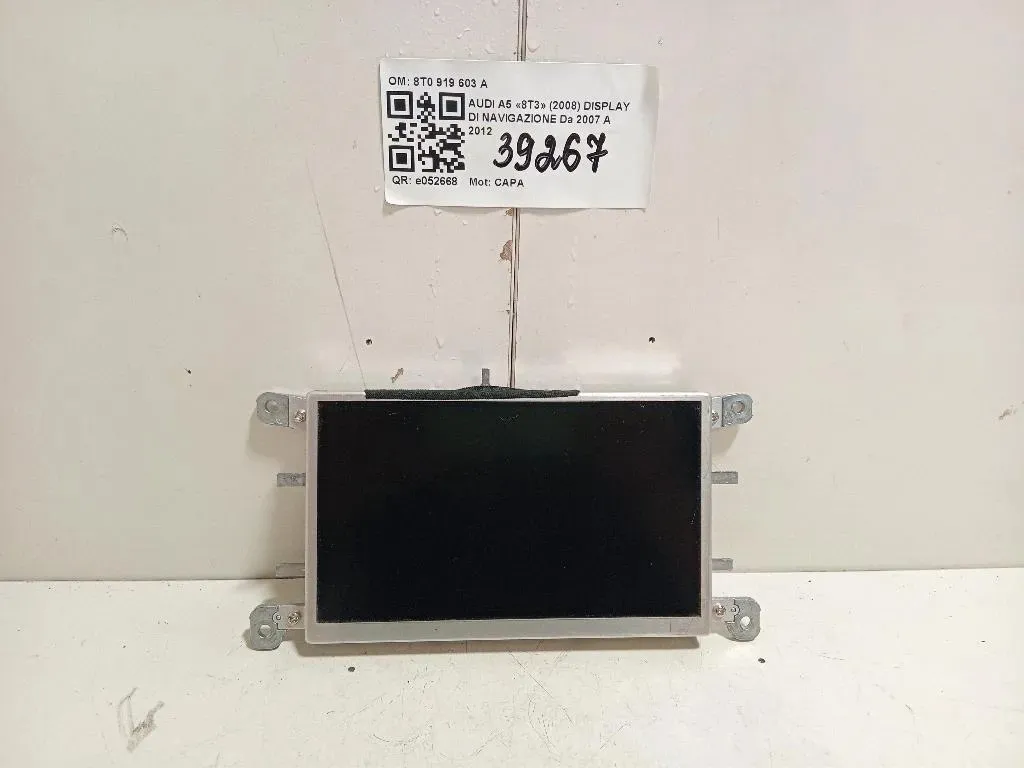 Display DI Navigazione 8T0 919 603 A Audi A5 8T3 2008