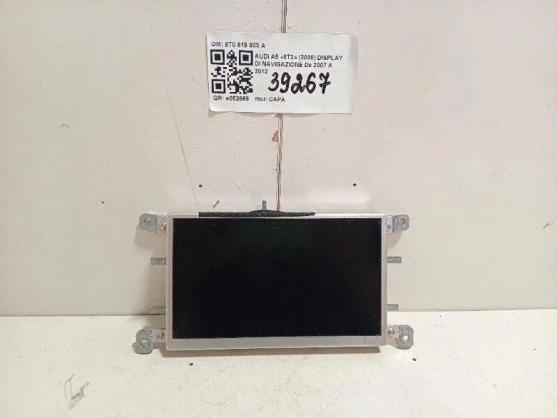 Display DI Navigazione 8T0 919 603 A Audi A5 8T3 2008