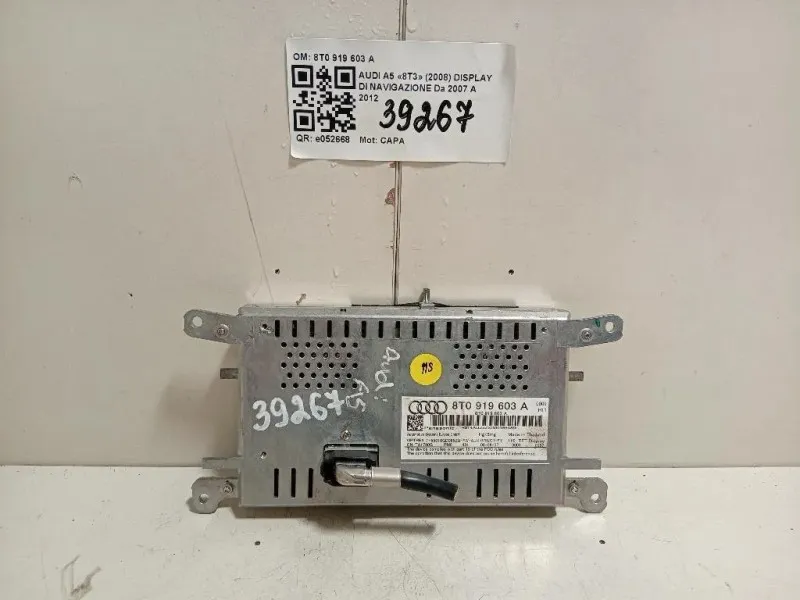 Display DI Navigazione 8T0 919 603 A Audi A5 8T3 2008
