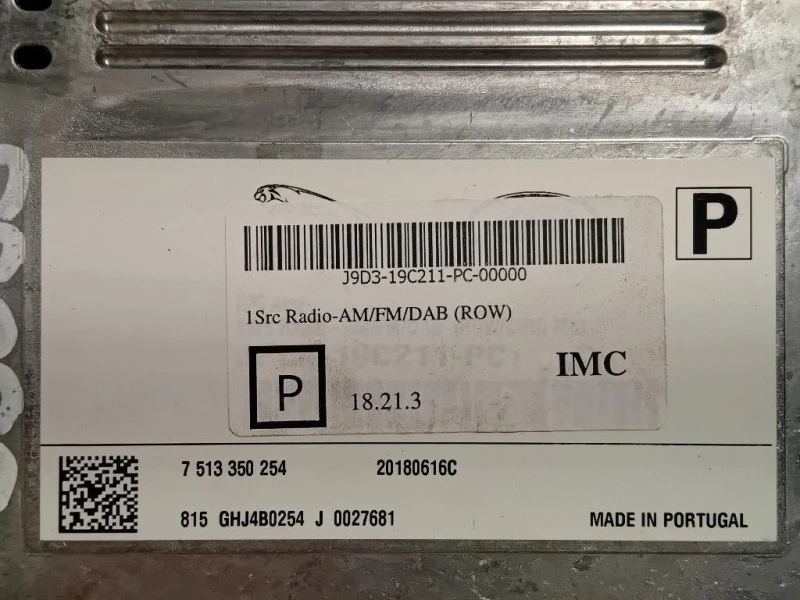 Navigatore Satellitare 7513350254 Jaguar XE 2015