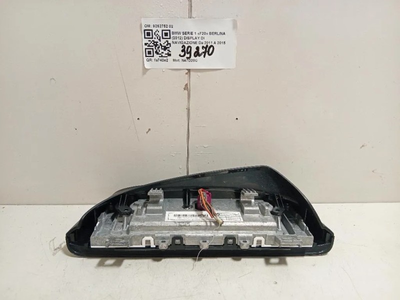 Display DI Navigazione 9262752 02 Bmw Serie 1 F20 Berlina 2012