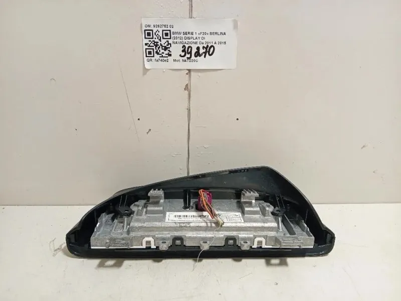 Display DI Navigazione 9262752 02 Bmw Serie 1 F20 Berlina 2012