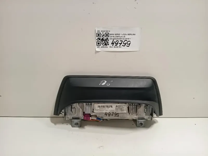 Display DI Navigazione 932212210 Bmw Serie 1 F20 Berlina 2015