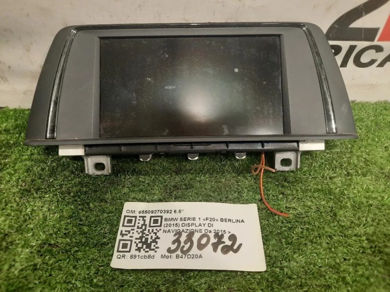 Display DI Navigazione 65509270392 65 Bmw Serie 1 F20 Berlina 2015