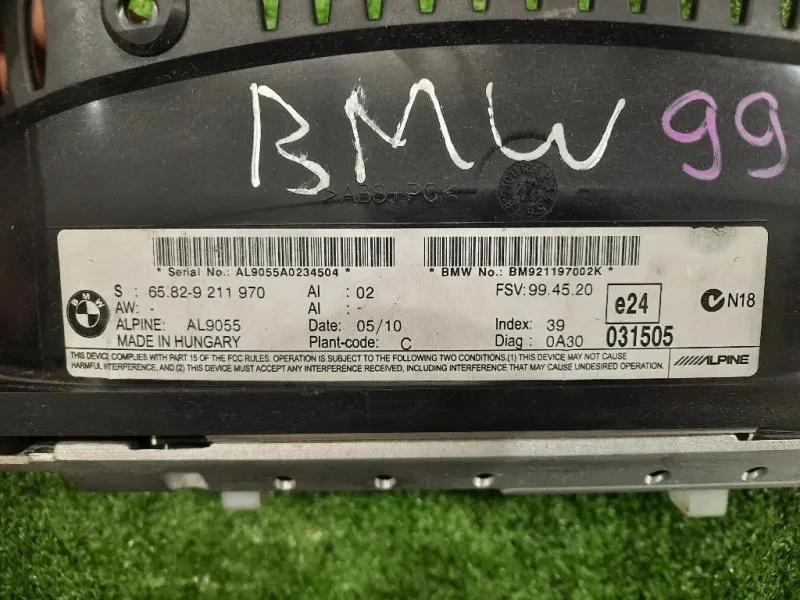 Display DI Navigazione 65829211970 Bmw Serie 3 E90 Berlina 2005