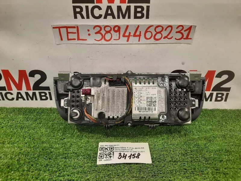 Display DI Navigazione BM 9266384 01 Bmw Serie 5 F10 Berlina 2010